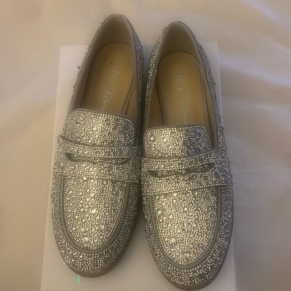 Silver Bling loafers